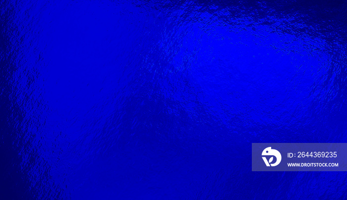 Blue foil background with uneven texture