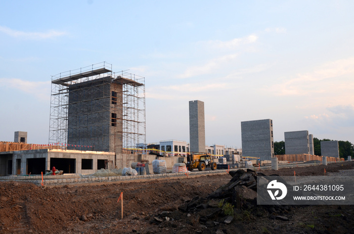 site with truck/Woodbridge construction site