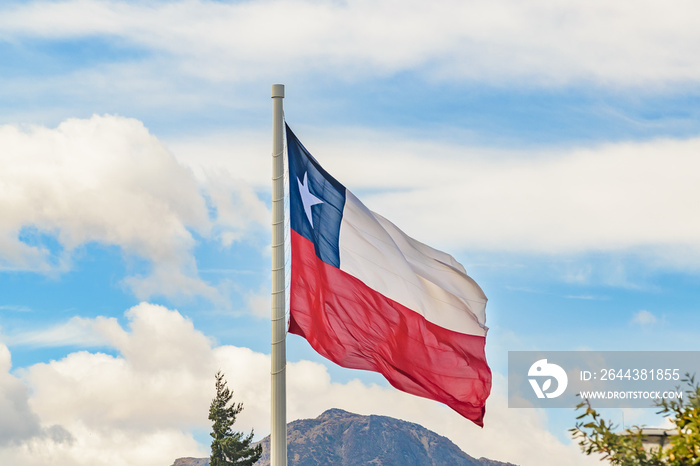 Chille Flag, Coyahique, Chile