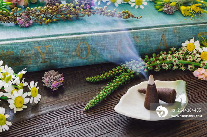 Yoga Book with Incense