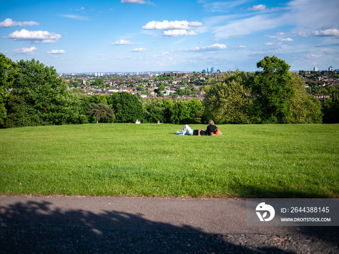 London, United Kingdom - May, 2010: view from Alexandra palace