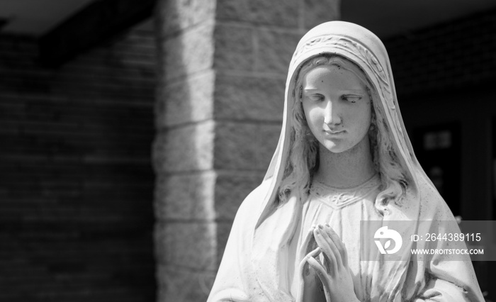 virgin mary statue