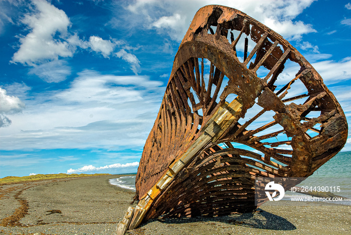 Old rusty ship