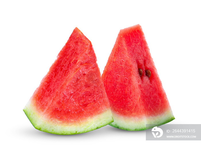 Sliced of watermelon isolated on transparent png