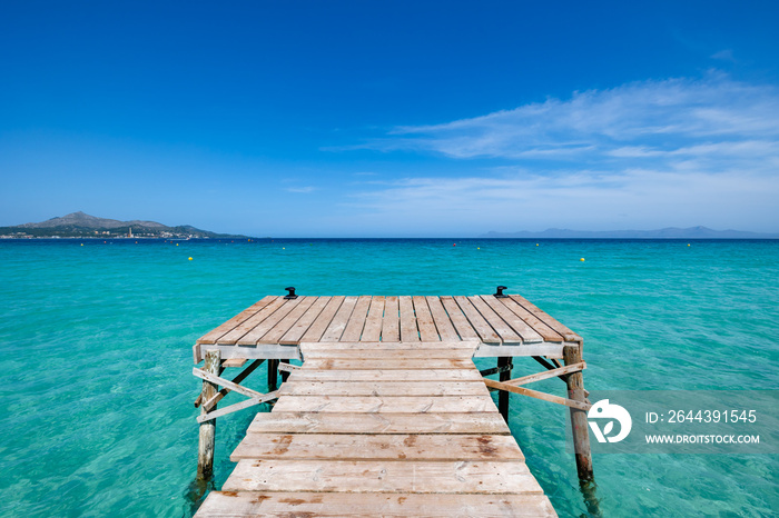 Beautiful beach Platja De Muro, Mallorca, Spain