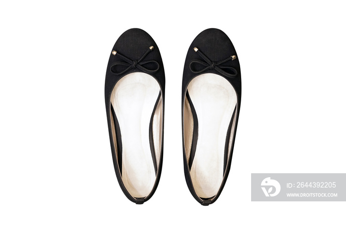 isolated flat layer of woman shoes