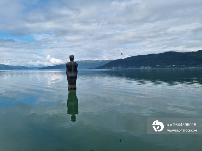 Havmannen, or Havmann is a granite stone sculpture located in the city of Mo i Rana in northern Norway and is keeping watch over the harbor