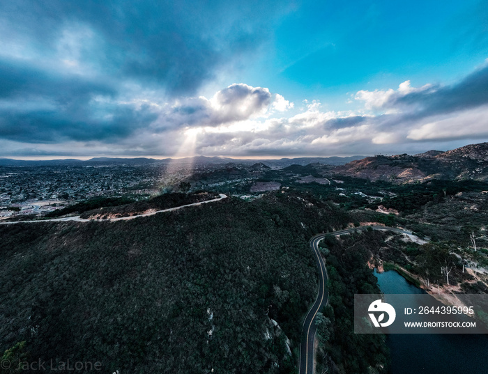 Dixon Lake, Escondido CA. Sun Ray