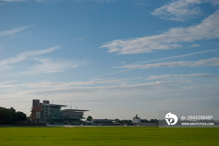 The main stand at York Racecourse, England