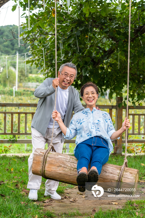 快乐的老年夫妻