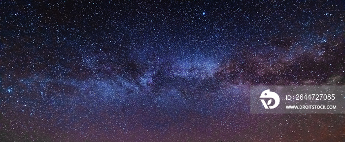 Night photos in the Ukrainian Carpathian Mountains with a bright starry sky and the Milky Way