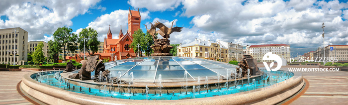 Independence square in Minsk. Belarus