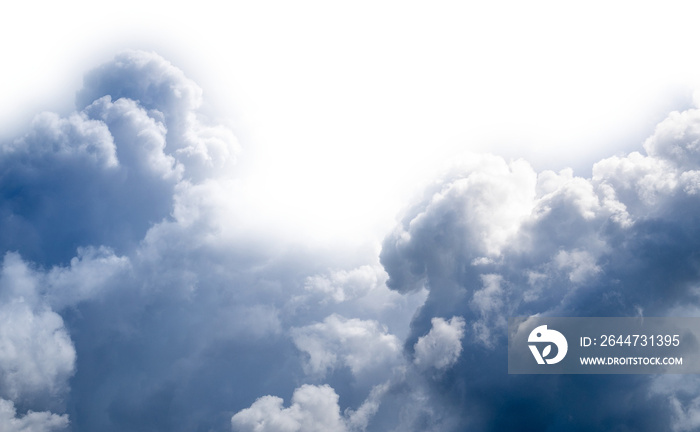 cumulus clouds isolated