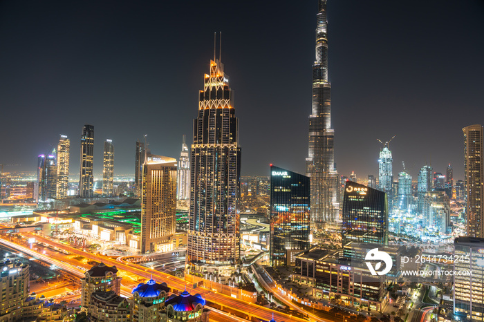 Dubai dowtown skyscrapers, United arabic emirates