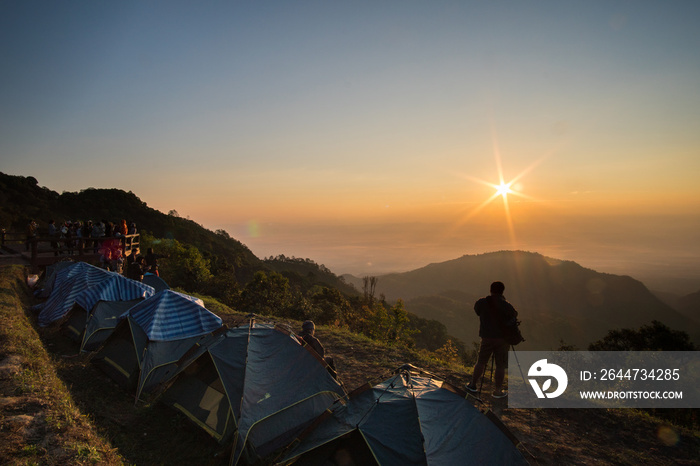 Sunrise at Doi angkhang, Chiang mai Thailand