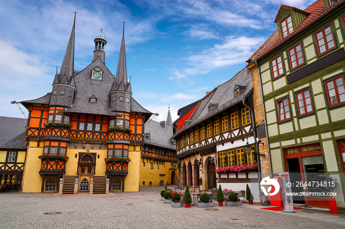 Wernigerode Rathaus Stadt city hall Harz Germany