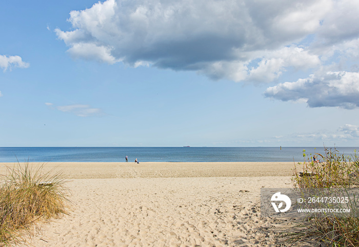 Baltic sea coast, Baltic sea and sandy beach on a summer day