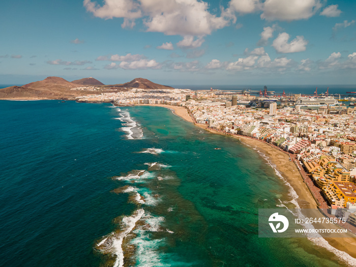 Aerial view on Las Palmas de Gran Canaria