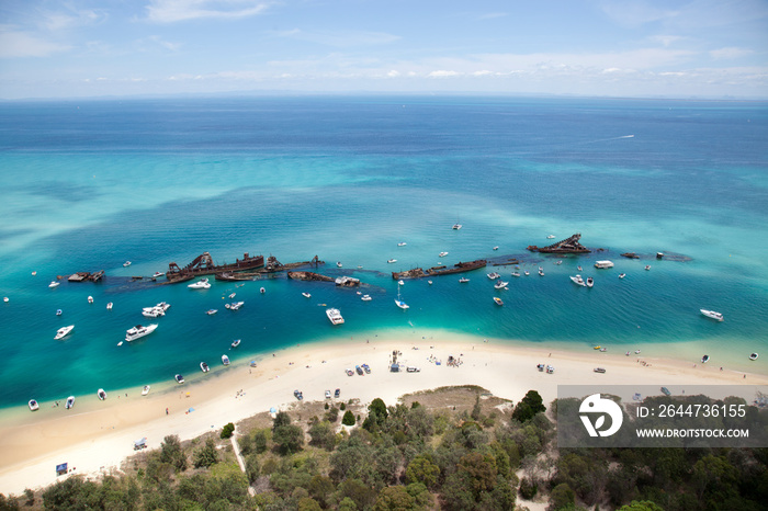 Moreton Island is just off the coast of southeastern Queensland, Australia.