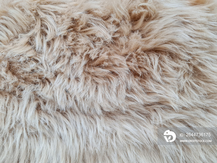 Close up full area brown fur texture background