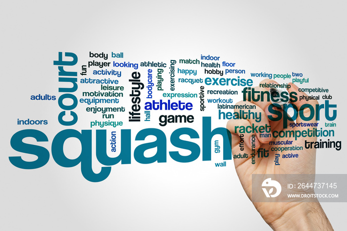 Squash word cloud