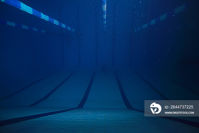 sports track pool view underwater landscape inside the pool background