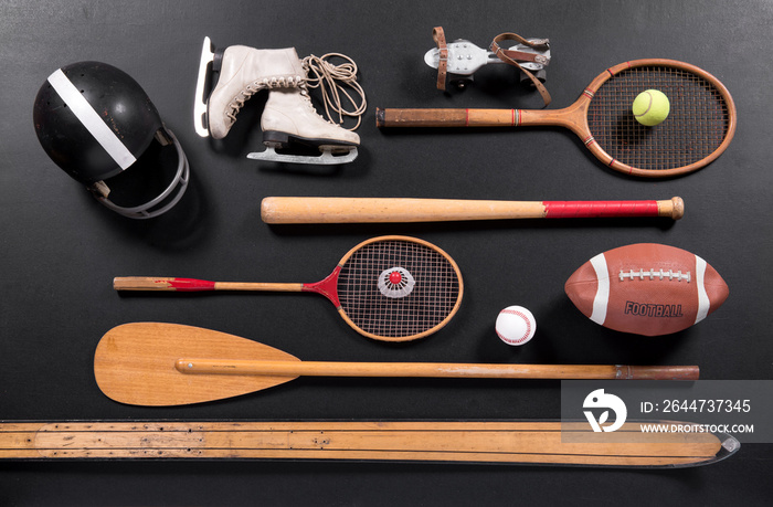 Vintage sports equipment