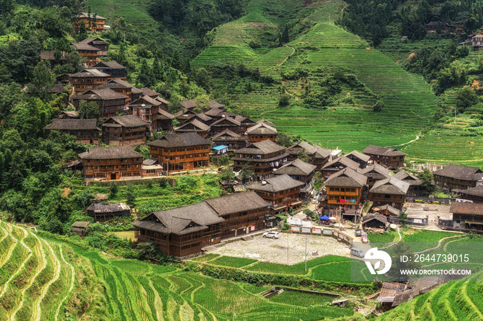 Dazhai village in china