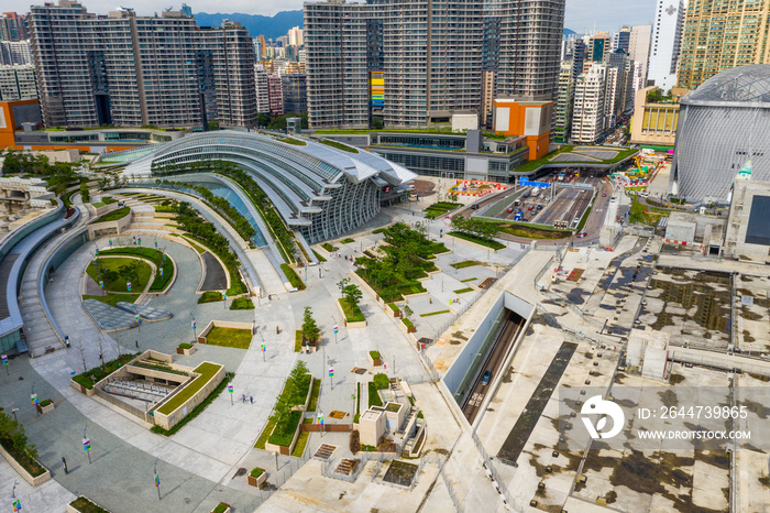 Top view of Hong Kong kowloon west station