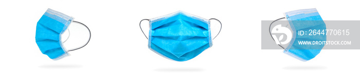 Medical mask and corona virus protection isolated on a white background. Covid 19. Doctor mask.