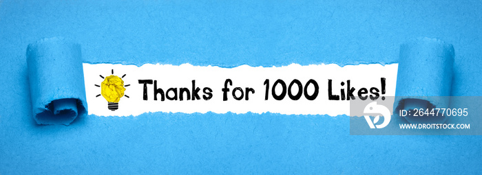 Thanks for 1000 Likes!