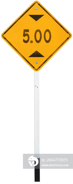 Height limit sign