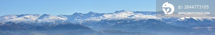 Vista panorámica de Sierra Nevada, Granada España