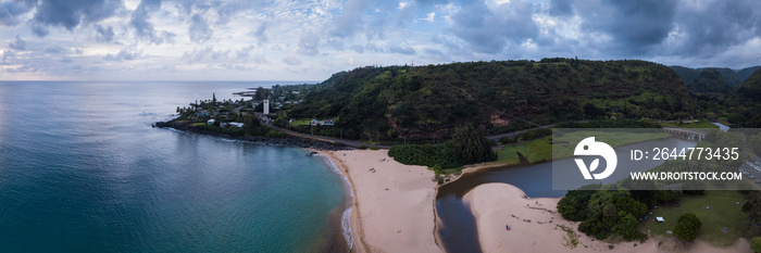 Waimea Beach Park Landscape Panorama