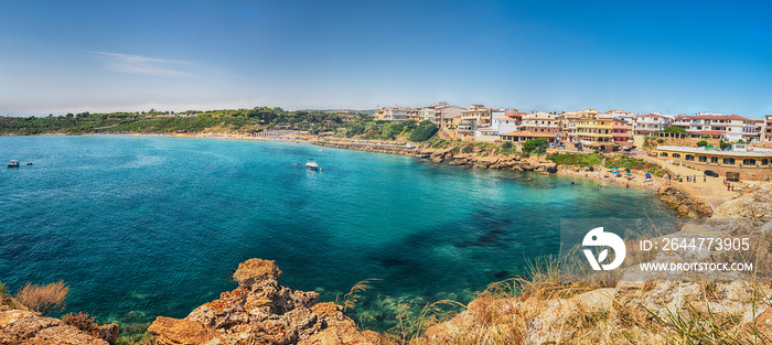 View over the town of Isola di Capo Rizzuto, Italy