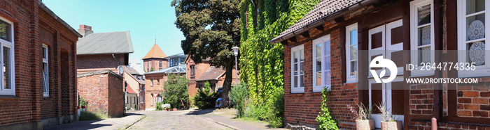 Stadt Preetz in Holstein - historisches Viertel - Panorama