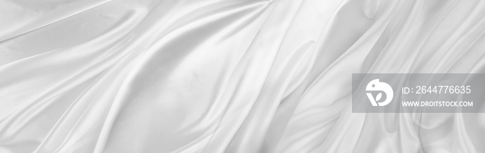 White silk fabric lines