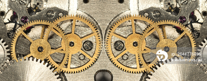 clockwork old mechanical watch, high resolution and detail