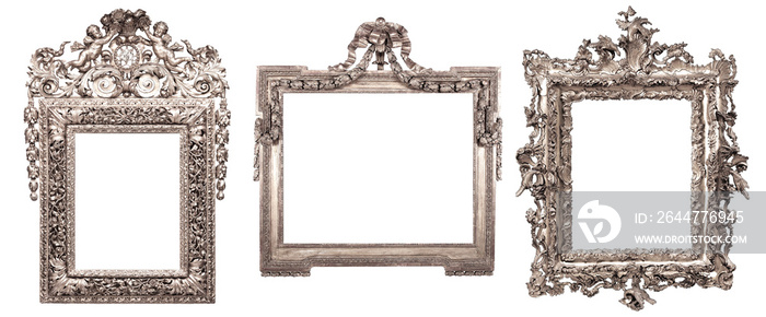 isolated antique picture frame