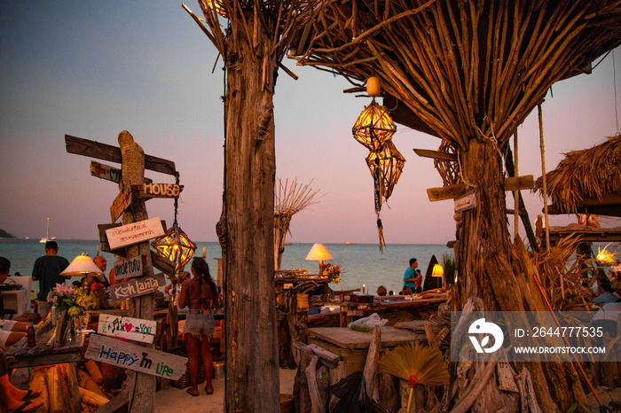 Sunrise beach bar in Koh Lipe, Satun, Thailand