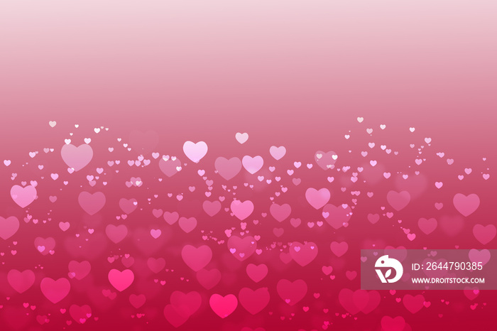 Valentines day background pink with hearts white