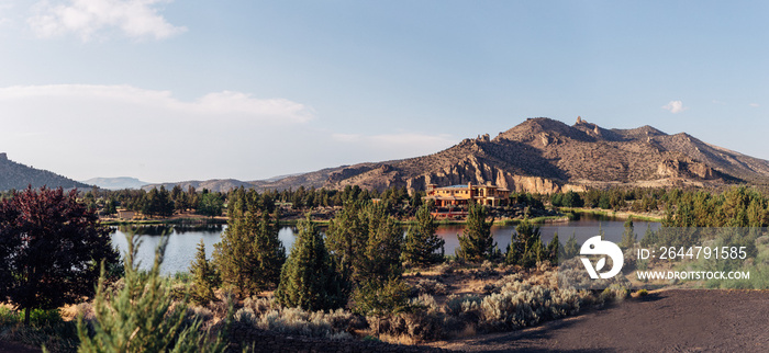 smith rock state park in redmond, oregon in summertime