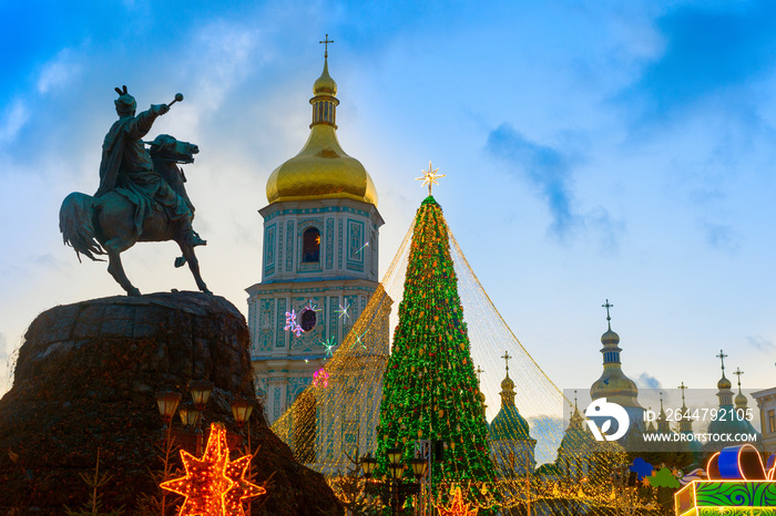 Christmas New Year tree Kiev