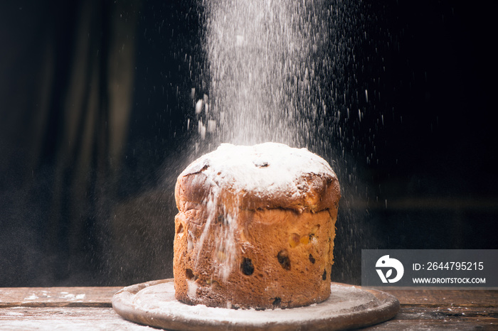 Panettone the italian traditional christmas cake