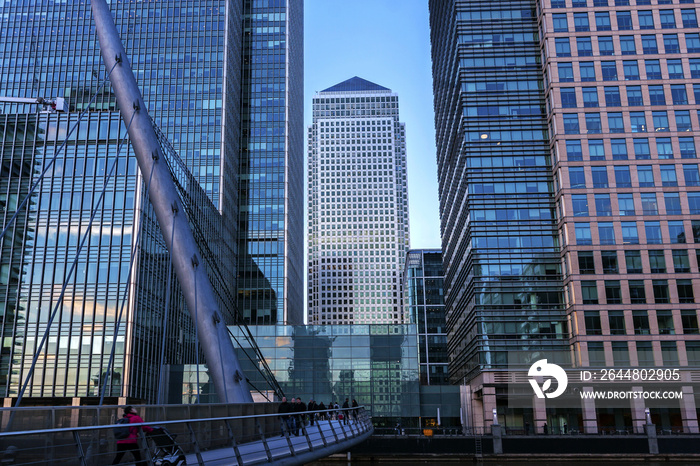 Canary Wharf is a large business and shopping development in East London. Londons traditional finan