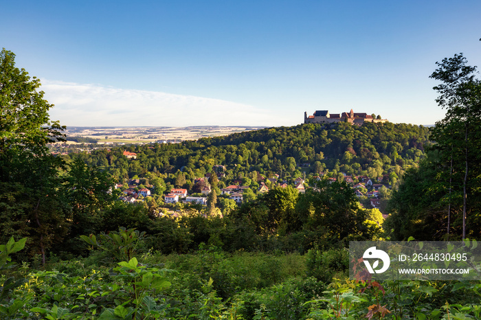 Coburg City Hill Landscape with medieval castle