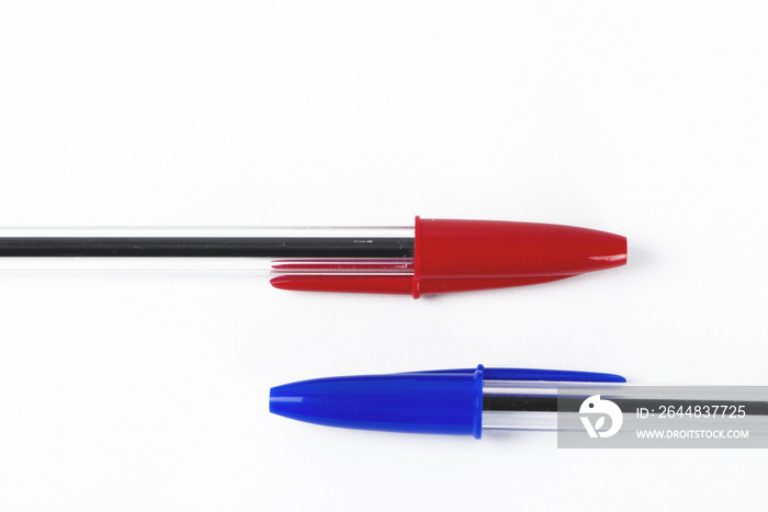 Red and blue pen