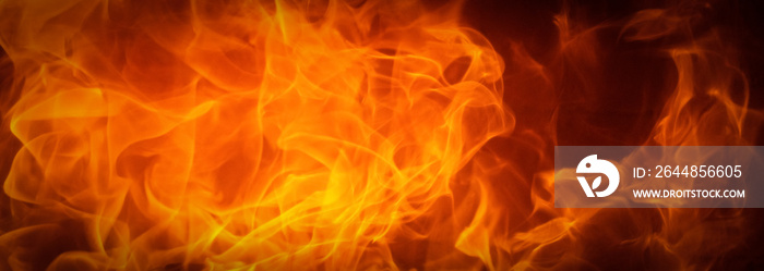 Fire flame texture background. Abstract flames, Blaze for banner. Burning concept.