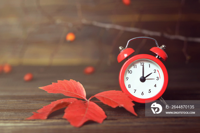 Fall back. Daylight saving time. Winter time change