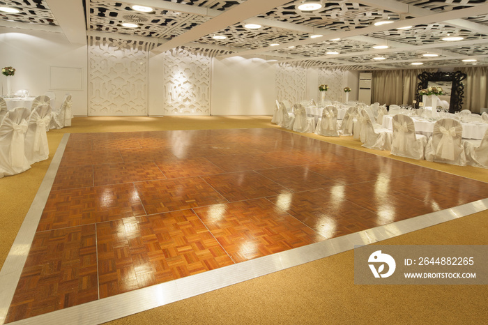 dancing floor in wedding ballroom